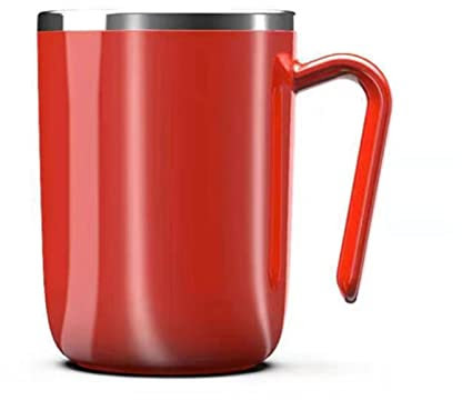FAMYNGL caffè Acqua Tazza Tazza Tazza Portatile Shaker Bottiglia Automatica Auto agitazione Latte Miscelatore Temperatura Controllo minatore Tazza Tazza Intelligente Tazza Termica casa casa,Rosso