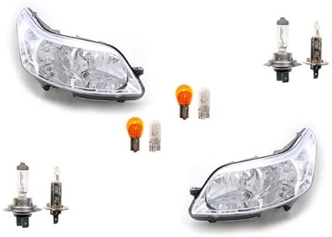 Johns, passend für Citroen C4 Scheinwerfer 11/04-07/11 + Leuchtmittel Set links, rechts