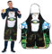 Prasacco Bierfest Schürze - Bayerisch Lustige Lederhose Schürze - Kreative Küche Kochen Grillen BBQ Backschürze für Männer, Papa, Ehemann, Bruder, Freund