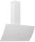 vidaXL Campana Extractora de Pared Cocina Soporte Ventilador Lámpara LED Forma Inclinada Fácil de Limpiar Acero Vidrio Templado Blanco 90 cm