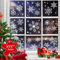 1000+Weihnachtsfenster Fensterdeko Schneeflocken,25+ Entwürfe Schneeflocke statische Aufkleber Fenster Dekoration Weihnachtsschmuck Wiederverwendbare Partei Supplies Neujahr Aufkleber für Winterurlaub