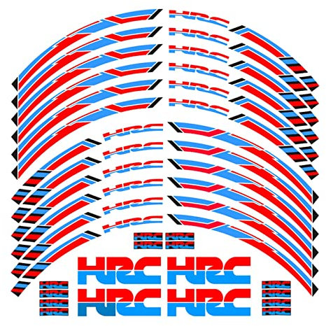 CROZOM Dekoration Radnabe Motorrad-Radaufkleber Reflektierende Aufkleber Felgenstreifen 17 Zoll Für Honda HRC CBR250RR CBR400RR CBR600RR CBR1000RR