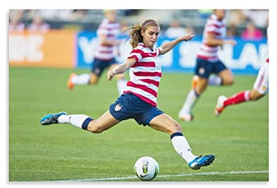JEYUAN Foto Auf Leinwand 30 * 50cm Senza Cornice Famous Women's Footbal Star Alex Morganr Homesm Poster Decoration Living Room Bedroom Painting