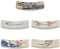 PLIGREAT 5 Stück Keramik Blumen Essstäbchen Rest Japanisch Essstäbchen Rest Elegante Blumenn und Vogel Malerei Kleine Ornamente für Löffel Gabel Halter Restraunt Hotel Abendessen Tischdekoration