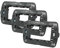 3 x Supporti plastica per interruttori e prese per cassette 502-503 - 504-507 da 2-3 -4-7 posti Compatibili living matix e vimar (Living Contatibile, 3 posti)