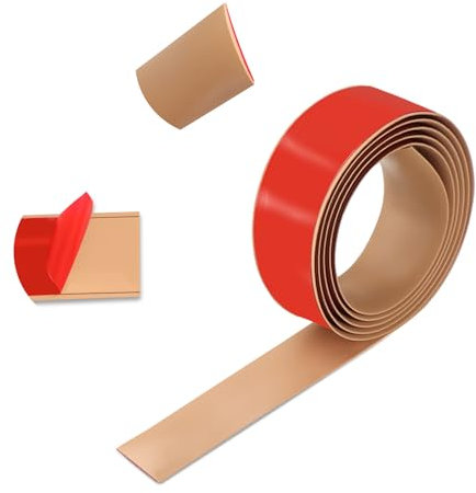 200cm×5cm Übergangsleiste Selbstklebend, Vinylboden Selbstklebnd, Türleiste Selbstklebend wird Verwendet, um Bodenlücken, Teppichfliesen, Fliesenfliesen, Fliesenfliesen zu Verbinden(Braun)