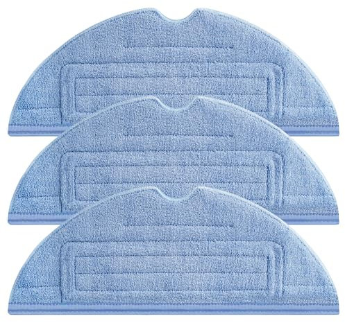 KGC Salviette di ricambio per Roborock S8, in microfibra, compatibili con Xiaomi Roborock S7/S7+/S7 MaxV/S7 MaxV Plus/S7 MaxV Ultra/S8/S8+, riutilizzabili e lavabili (3 pezzi)