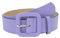 KOFORD Cintura con fibbia ad ardiglione quadrata vintage allargata colorata da 105cm, cintura in pelle semplice da donna per abito, Viola