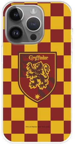 Hülle Kompatibel mit iPhone 15 Pro MAX Offizieller Harry Potter Gryffindor Schild zum Schutz Ihrer Handyhülle,Transparent Flexibel Silikon Case mit Offizieller Harry Potter Lizenz