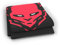 Diablo Manta Polar Estampada para Jugadores 150 cm x 180 cm | Manta Suave y Cálida para Vivir | Suave Caliente para Cama y Sofá | Gamer, Gaming | Negro-Rojo