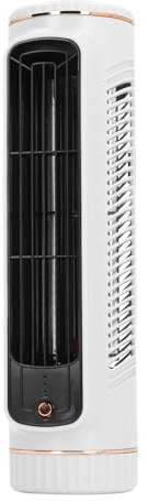 Topiky Ventilador Enfriador de Escritorio, Ventilador de Refrigeración de Mesa Silencioso sin Aspas con 3 Velocidades, Mini Recargable para Dormitorio, Oficina Al Aire Libre (WHITE)
