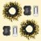 LYNNON 2x100 LED Lichterkette Außen Batterie Warmweiß Lichterkette Outdoor Wasserdicht 8 Modi mit Fernbedienung und Timer für Innen Party Hochzeit Ostern Garten Balkon Weihnachtsbaum deko