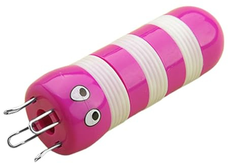 Fellflying French Knitting Bobbin - French Knitting Spool with Cartoon Bee Shaped,Crochet Clothes Spool Knitter, Yarn Knitting Doll Maker for Craft Hat Sweater