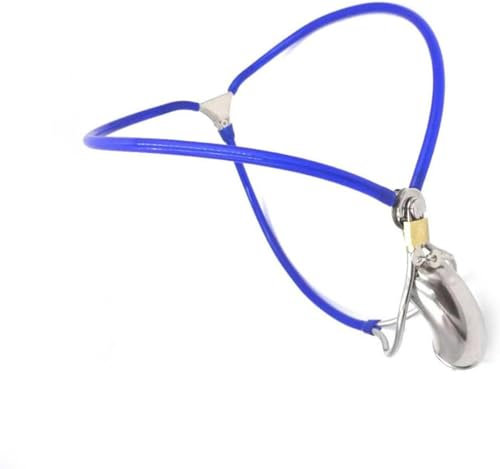 PPEEVOLERU Keuschheitsgürtel Für Männer, Edelstahl, Verstellbar, Stealth-Keuschheitskäfige, Gerät, Penisschloss, Käfig, BDSM-Spiel Für Erwachsene,Waist 64~70cm