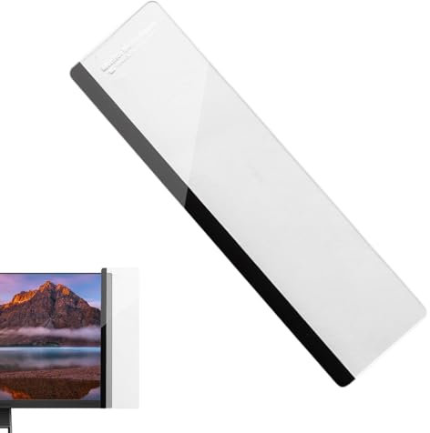 Computer Monitor Memo Board - Acrylic Monitor Message Board with Phone Holder - Monitor Sticky Note Holder | for Computer Monitors Screen, Right