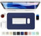 GOMIN Schreibtischunterlage 60x35cm - PU Leder Mauspad Wasserfest & Rutschfest - Laptop Tischunterlage Groß - Leicht zu reinigende Schreibunterlage - Mousepad XXL für Büro und Home-Office - Blau
