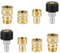 8pcs Pressure Washer Adapter Set, Washer Hose Connector Pressure Washer Coupler M22-14mm Threaded Swivel Connectors to 3/8'' Fast Connect, 3/4 Threaded to Quick Release Pressure Washer Fittings