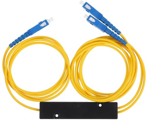 TINEASUR 1x2 Fused Fiber Optical Splitter Connector Box for Home Fiber Optic Tv and Game Console Cable Replacement Cold Joint