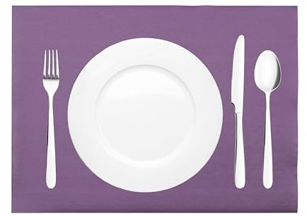 Sovie HORECA Tischset in Amethyst AUBERGINE aus Linclass Airlaid, 40 x 30 cm, 100 Stück, hochwertige Einwegtischsets für Gastronomie und Events