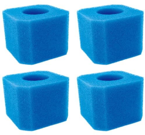 BEBEMOKO 4stücke Pack Pool-filterschwamm Ersatzschwamm Für Swimmingpool Atmungsaktiv Siebschwamm