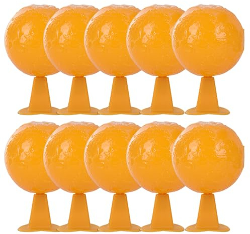 Dorccsi Fliegenfallen-Ball, 10 Stück, 8, 3 cm, wasserdicht, sonnenbeständig, mit Selbstklebendem Lockstoff für Obstgarten, Garten, Markt, Fliegenfallen, Fliegenfalle für draußen