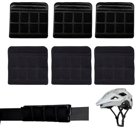 Lyivisk 6 Stück Helmpolster Set Universal Kinnpolster Innenpolster für Motorrad Fahrradhelme Komfortable Polster Fahrradhelm Ersatz für sicheren Halt Helmpolster Fahrradhelm Zubehör (Schwarz)