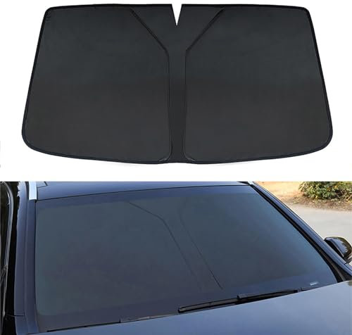 Compatible con Mercedes Benz Clase C W203 2000-2007, parasol de coche, parasol para parabrisas delantero, fácil de instalar y almacenar, accesorios automotrices