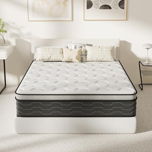 TEENO Matelas 160x200 cm Ressorts Ensaches, épaisseur de 30CM - Matelas à Ressorts ensachés et à mémoire de Forme,Ergonomique,Respirant,Confort Ultra Moelleux,Soutien à Haut Rebond,160 x 200 x 30cm