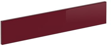 Vicco Küchenfront R-Line, Rot Hochglanz, 59.6 x 11.2 cm