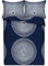 MARIMEKKO Bettbezug-Set, Glatte Baumwoll-Perkal-Bettwäsche mit passendem Kissenbezug, leichte Heimdekoration, 3-teilig, Kingsize, Fokus Navy