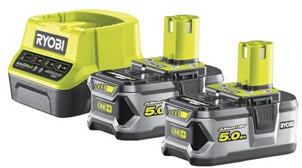 Ryobi 5133003364 Pack Chargeur 1 h + 2 batteries 18 V 5 Ah
