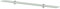 vidaXL Estante Flotante de Cristal Medidas 100x20 cm Grosor del Vidrio de 8 mm