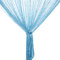 Vidillo Fadenvorhang, Fadenvorhang Glitzer Weiss 100 x 200 cm Wandvorhang Schaufensterdekoration, Dekorative Gardine Raumteiler Fliegenschutz für Hochzeit, Café, Restaurant (Blau)