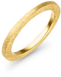 schlichter, massiver Gold Ring Goldschmiedearbeit 2 x 2 mm (Gelbgold 585) Beisteckring