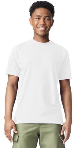 Comfort Colors Herren Schweres Kurzärmeliges, Stil G1717/G1745 T-Shirt, Weiß (1 Stück), Mittel