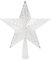 The Christmas Workshop 18cm LED Star Tree Toppers | 17 Warm White/Bright White LED Lights | Christmas Tree Decorations | Timer Functionality | Battery Operated (Bright White)