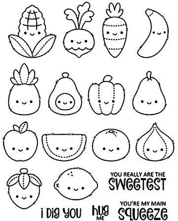Umarme mich Obst Apfel Banane Orange Avocado Erdbeer Gemüse Zwiebel Karotte Ich grabe dir Transparentes Silikon Neues Stempel- und Metallloch-Set für Kartenherstellung DIY Scrapbooking Basteln