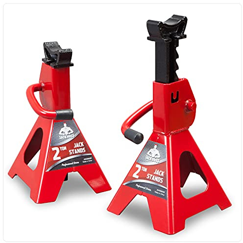 Jack Boss Jack Stands Low Profile 2 Ton(4000 LBs) Lifting Car Stand, Fit Use for Cars Automotive Small Vehicles, 2 Pack