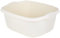 JMS we create smile 39cm Plastic Soft Cream Kitchen Washing Up Bowl | Basin Mixing | Sink Bowl (Rectangular)