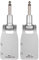 Btuty - Trasmettitore e Ricevitore Wireless per Chitarra, 2,4G con Batteria al Litio Ricaricabile Incorporata, Raggio di Trasmissione a 30m, per Chitarra o Basso Elettrico (Argentato)