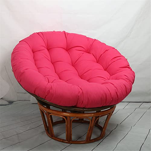 Morbuy Papasansessel Kissen Sitzauflage, Rundes Dicke Stuhlkissen Bequem Weich Sitzkissen Hängesessel für Indoor Outdoor Garten Stuhlauflage (80x80CM,rosarot)
