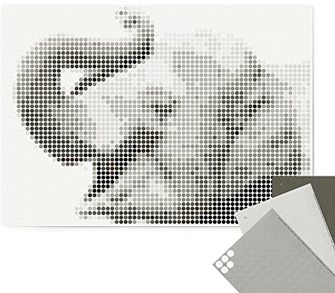 dot on Pixelart elephant - DIY Poster 50x70 cm - Bastelset Kunst mit Klebepunkten Stickerset Mosaik Aufkleber Basteln Selbermachen DIY Stickerart Elefant Tiere