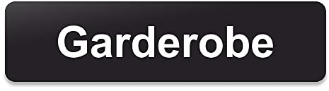Blacked LaserTEC Leitsysteme - Acryl Schild - Eckig 4 x 16 cm - Selbstklebend - Schwarz Matt - UV beständig - Für Innen und Außen (Garderobe)