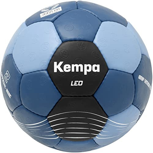 Kempa Leo ballon de handball enfant ballon d'entraînement - résistant et agréable au toucher - ballon pour enfants et adultes - dessus adhérent, 3, bleu/noir