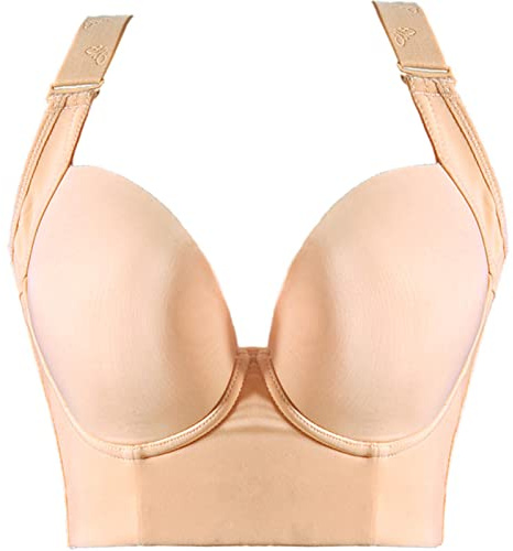 Plus Size Push Up Bras Women Deep Cup Bra Hide Back Fat Underwear Shaper Incorporated Full Back Coverage Lingerie