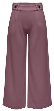 JdY JDYGEGGO New Long Pant Jrs Noos Pantaloni, Rose Brown/Detail:Black Buttons, (M) W x 32L Donna
