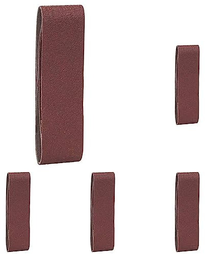 Bosch Accessories 2608606211 Ruban abrasif pour ponceuse à ruban 40 x 305 mm Grain 60/80/120 Set de 3 pièces (Lot de 5)