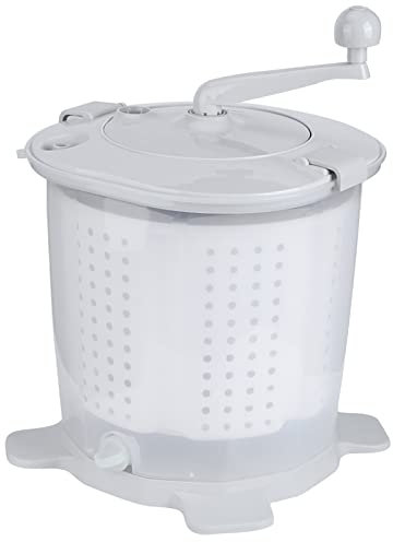 LANTRO JS Mini Machine à Laver à Fonctionnement Manuel Portable - Lave-Linge pour sous-vêtements pour la Maison Et Le Dortoir, Gris