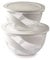 Snips, Set de Ensaladeras 3 y 5LT, Ensaladera con Tapa, Cuenco para Mezclar Blanco, Made in Italy, Libre de BPA