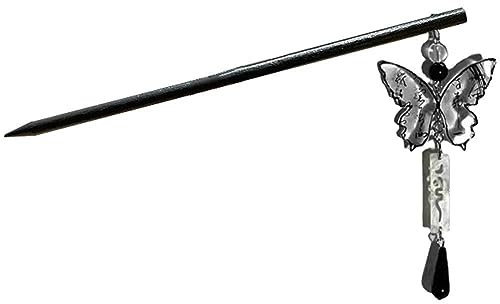 Style chinois papillon gland bâton de cheveux Hanfu Chignon épingle à cheveux rétro cheveux baguettes style cheveux accessoires